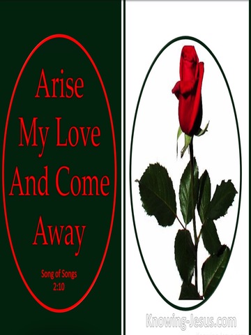 Song of Solomon 2-10 Arise My Love And Come Away (red)